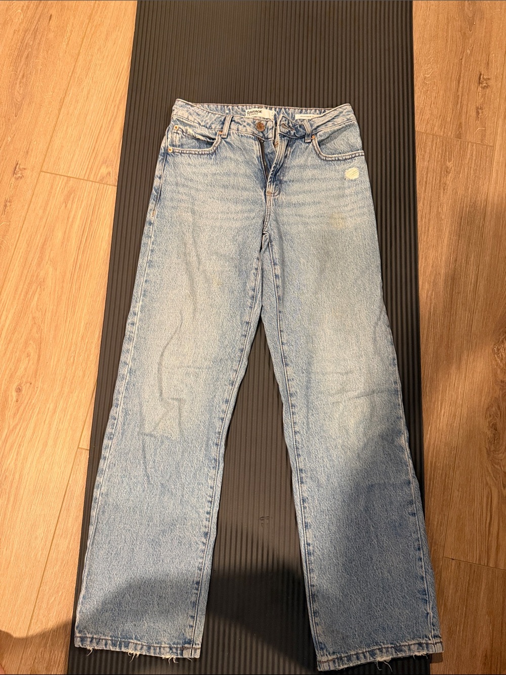 Garage Light Wash Straight-Leg Jeans